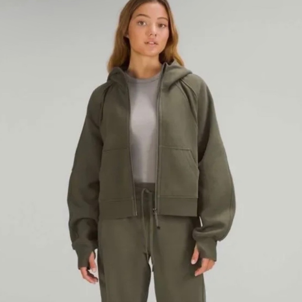Lululemon Scuba oversized full zip Carob Brown XS/S